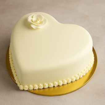 Heart Shape Anniversary Cake 1kg