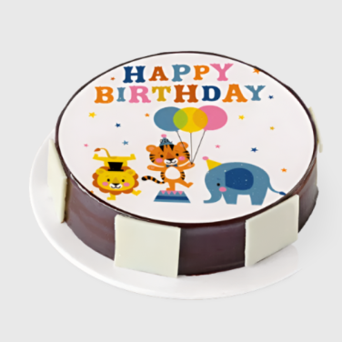 cartoon photo cake