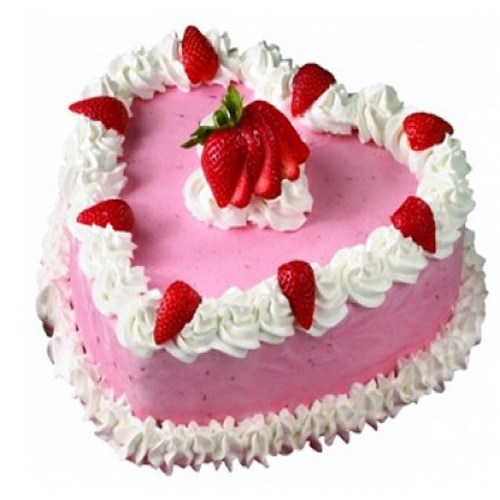 heart shape strawberry cake online