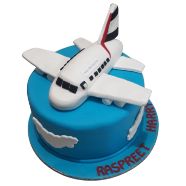 Plane Cake for birthday - Yummycake