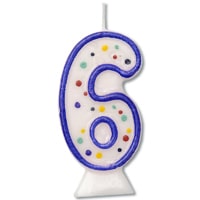 Candle 6 with cake online