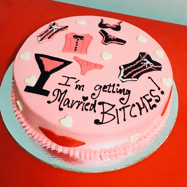 getting married cake for bachelor party