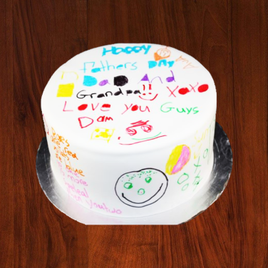 fathers day theme cake