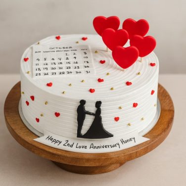 2nd anniversary cake