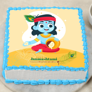 laddu gopal janmashtami cake