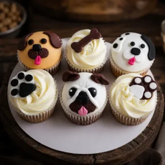 paw friendly cupcakes