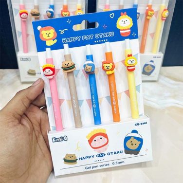 Jungle Animal theme Gel pen set of 5