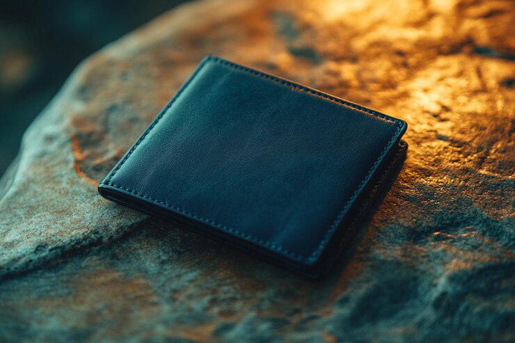 black leather wallet