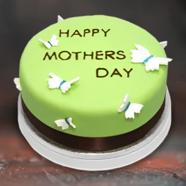 pastel green love cake