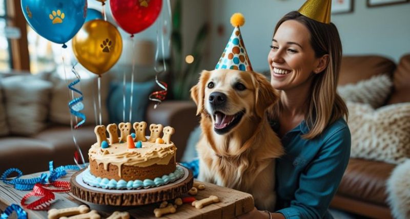 dog birthday cake