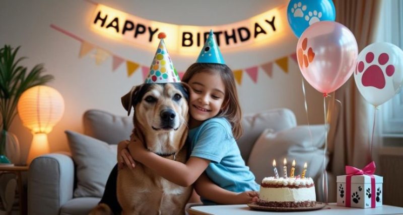 dog birthday celebration at home