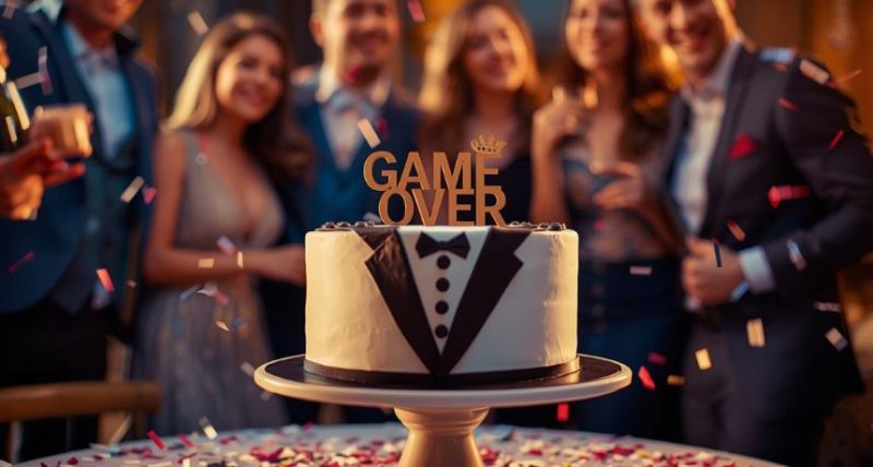 bachelor party cake