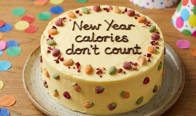fun and humorous new year cake message