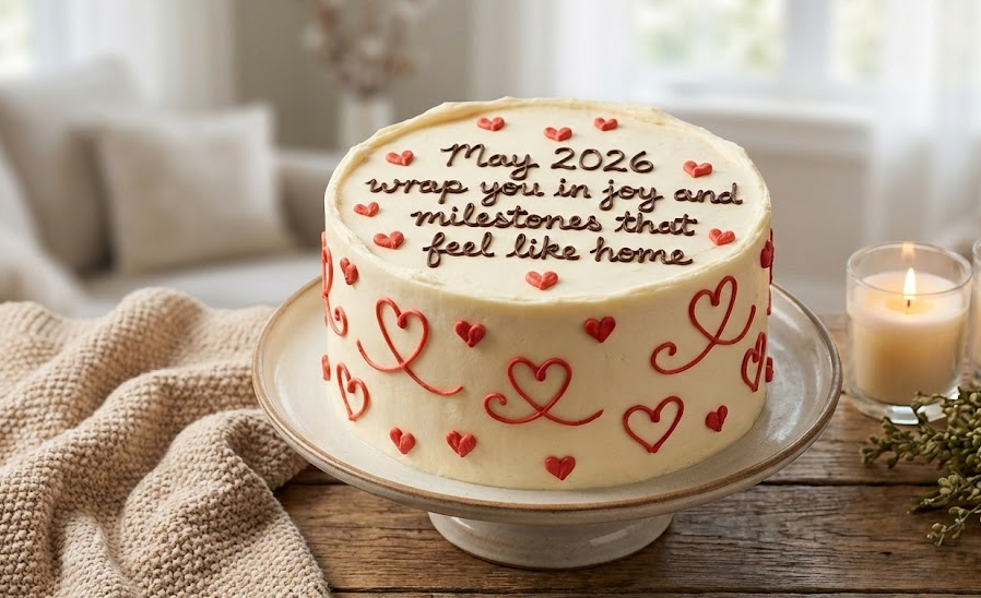 heartfelt and romantic new year cake wishes