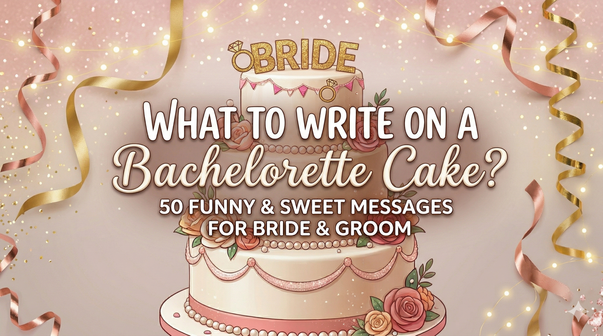 What to Write on a Bachelorette Cake? 50 Funny & Sweet Messages for Bride and Groom