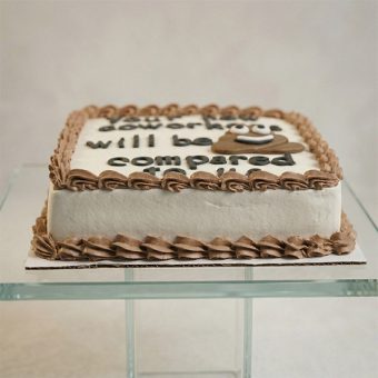 goodbye coworker humor cake front view